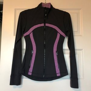 Lululemon Gray & Purple Heather Define Jacket Sz 4